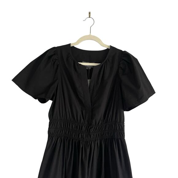 By Anthropologie The Somerset Maxi Dress black Sz Small Minimalist classic boho - Picture 6 of 13